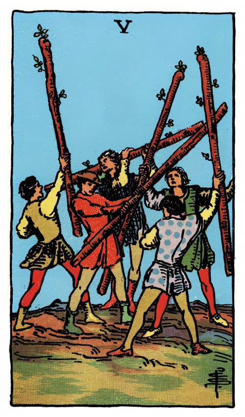 26 five of wands 1