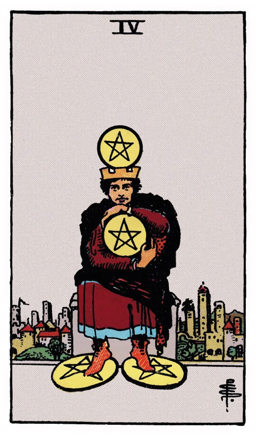 67 four of pentacles 1